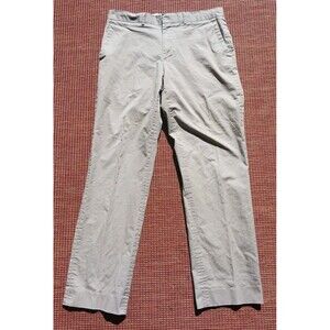 Michael Kors Pants Mens Size 34 Tan Straight Fit Flat Front Dress Chino